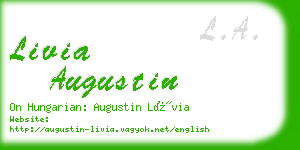 livia augustin business card